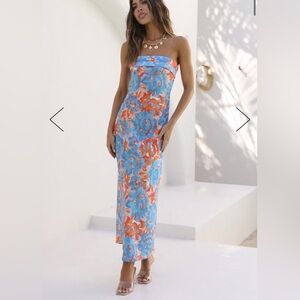 Hello Molly Highway to Heaven Blue Maxi Dress